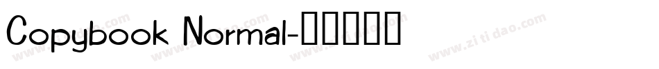 Copybook Normal字体转换